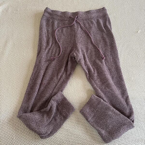 Purple sweatpants with drawstring waist, soft towel material #loungewear #cozy